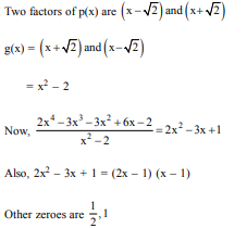 Find other zeroes of the polynomial